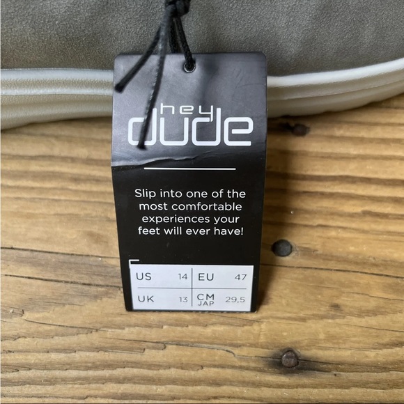 NEW Hey Dude Paul Slip On Shoes Loafer Mens Size 14 Ice Grey - Picture 7 of 8